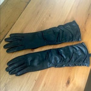 Long Leather Lord & Taylor Gloves